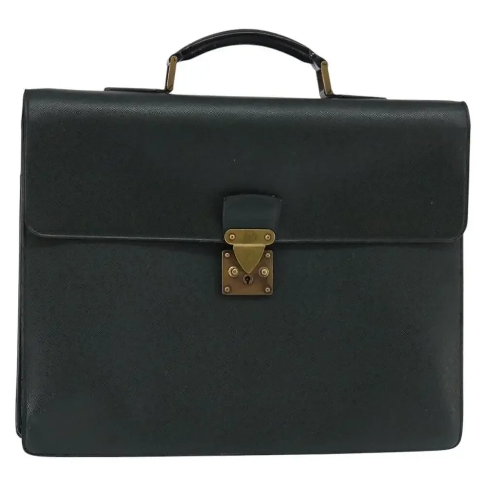 Louis Vuitton Taiga Serviette Moskova Business Bag Epicea Green
