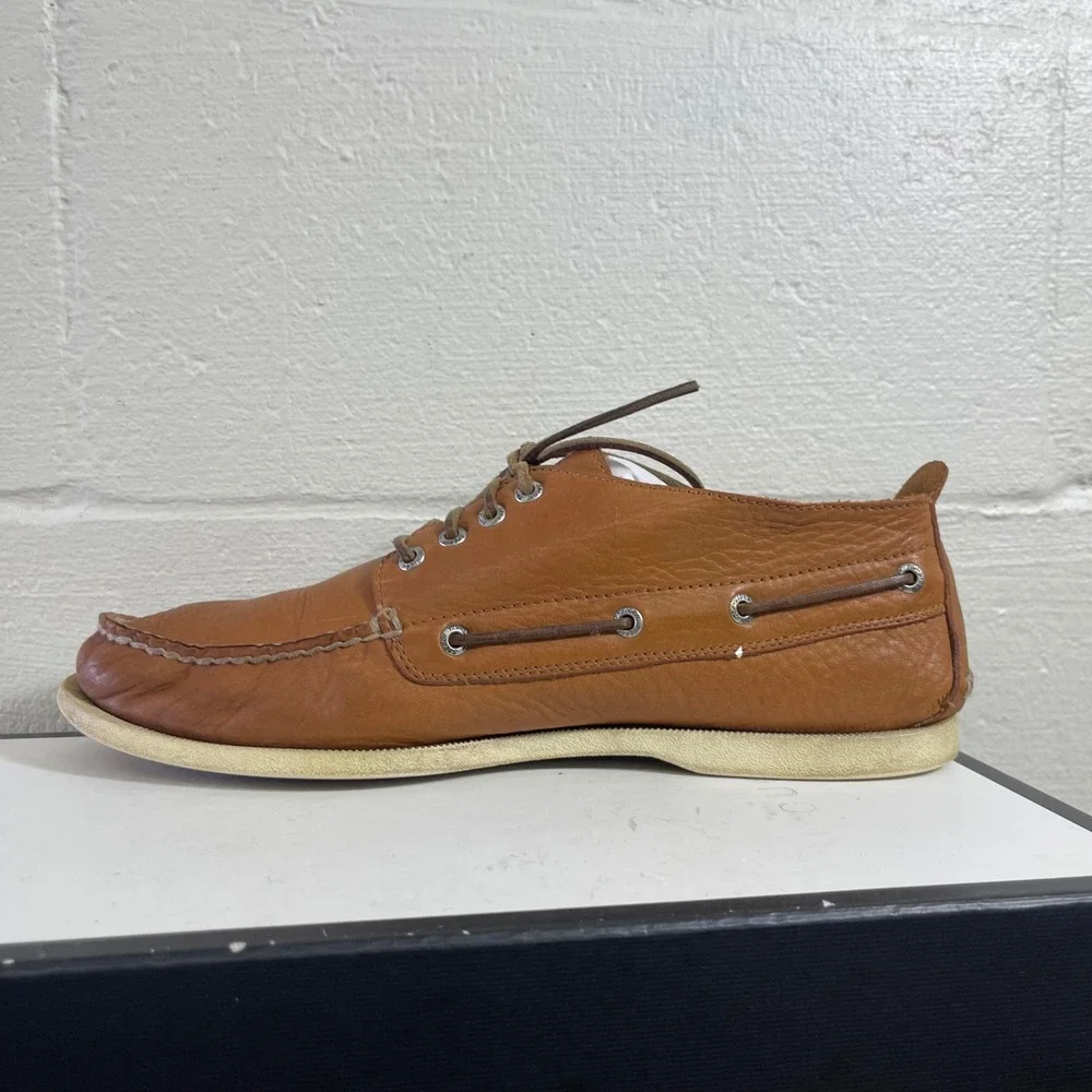Sperry Top-Sider Brown Leather‎ Boat Shoes Moc Toe Loafers Men's Size 12 M