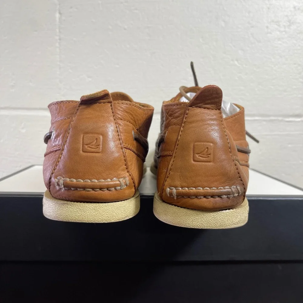 Sperry Top-Sider Brown Leather‎ Boat Shoes Moc Toe Loafers Men's Size 12 M