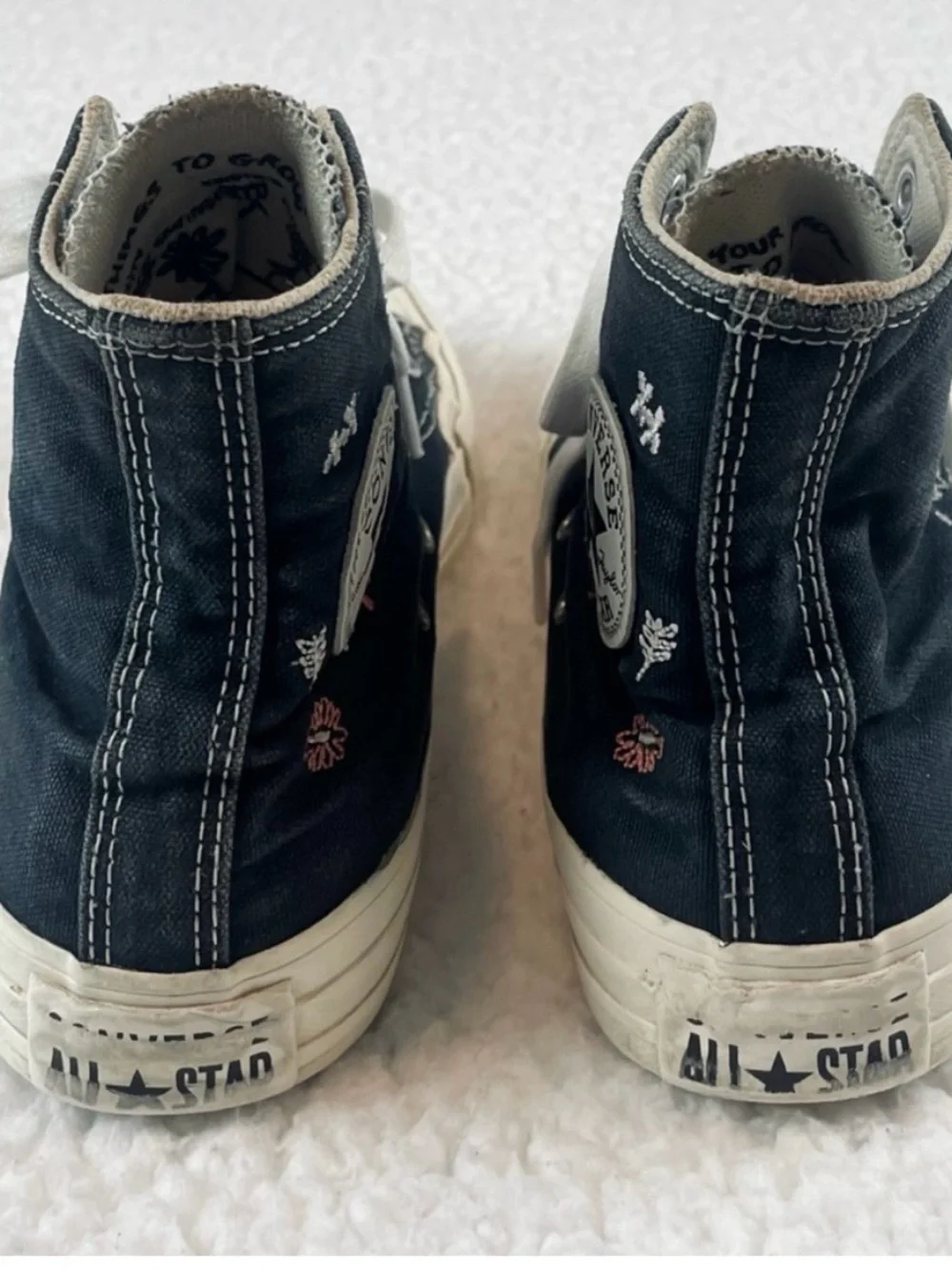 CONVERSE • Black/White Chuck Taylor All-Star Things To Grow High-Top Sneakers,
