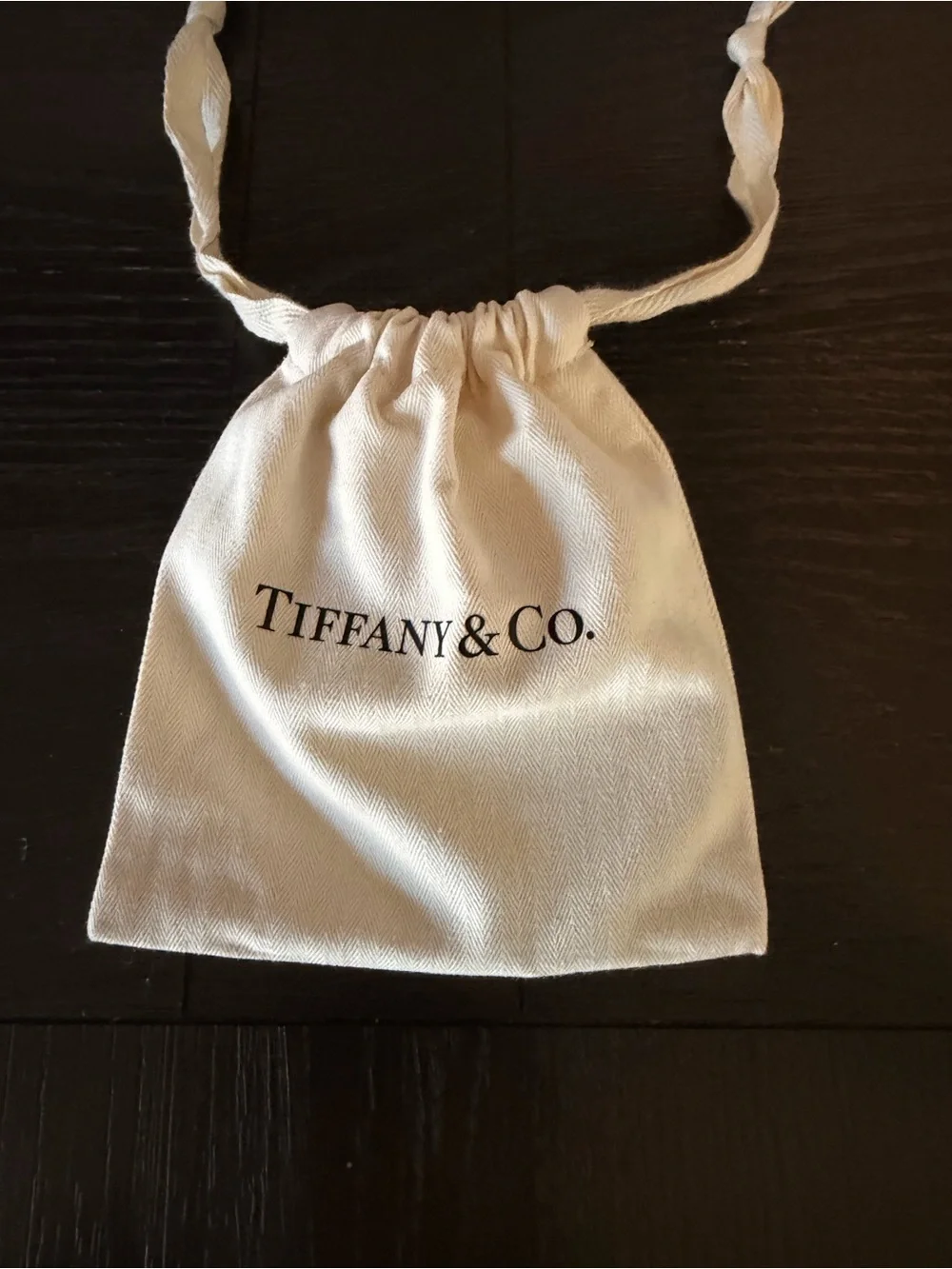 Tiffany & Co. black leather