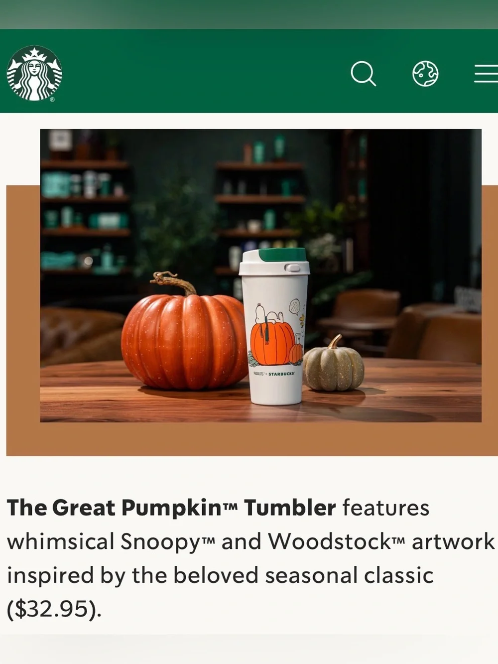 Starbucks *limited release*