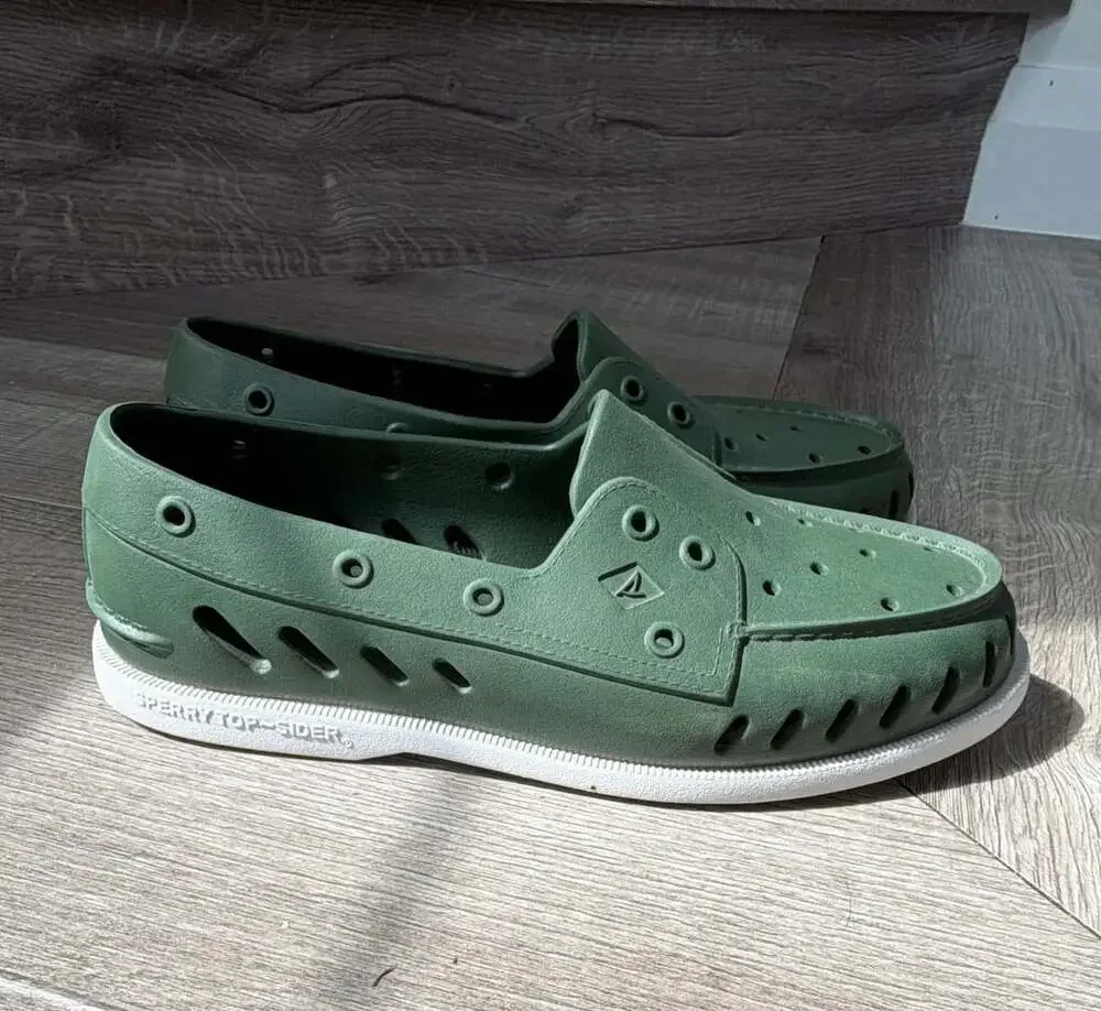 Sperry Authentic Original Float Boat Shoes Green M 9 / W 11