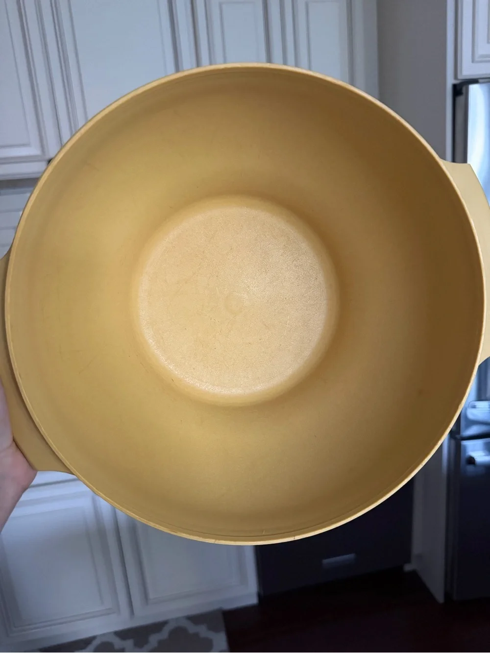 Vintage Tupperware Round Storage Bowl w/ Lid 881-4 880-3, 4qt / 17 C