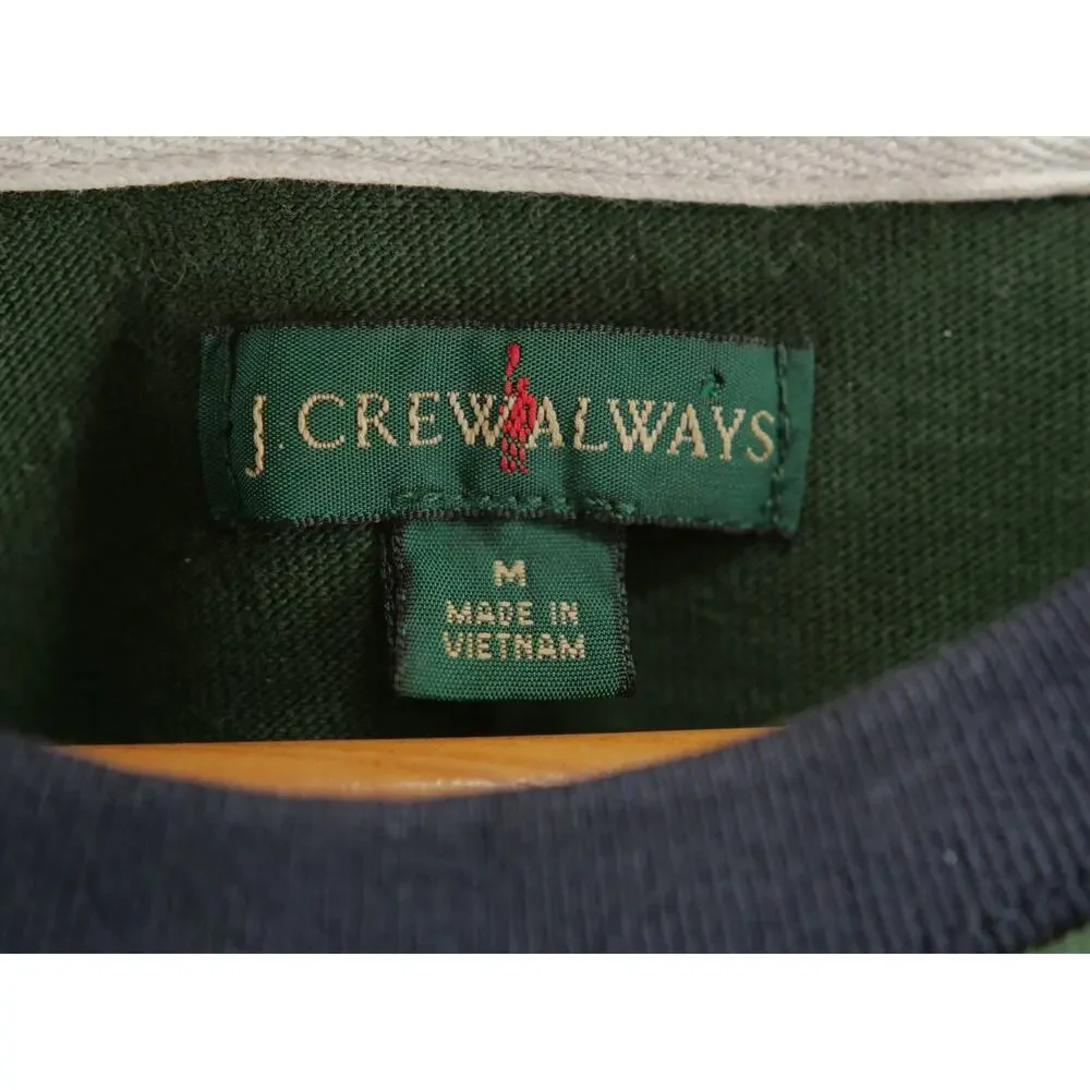 J. Crew white green
