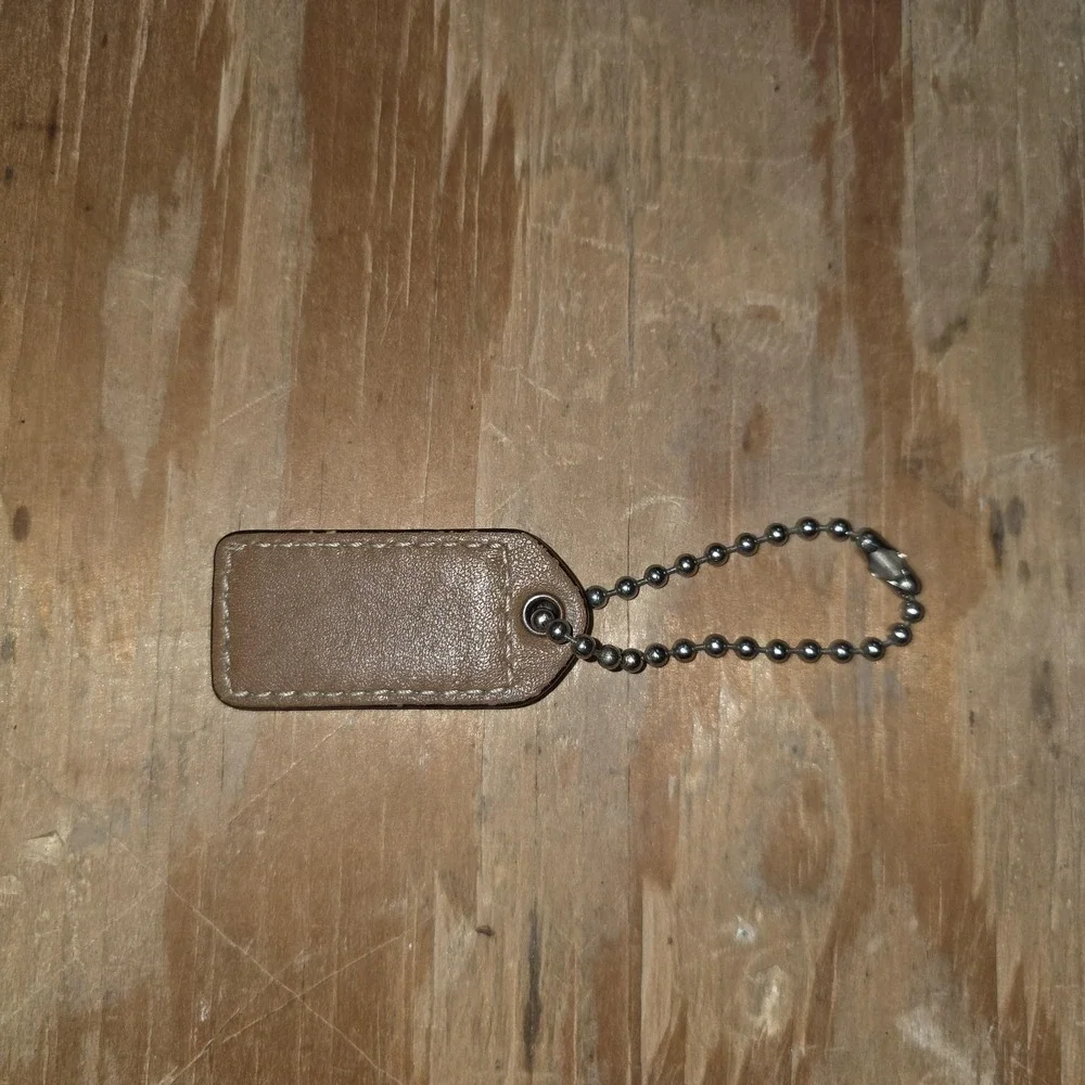 Coach leather silver