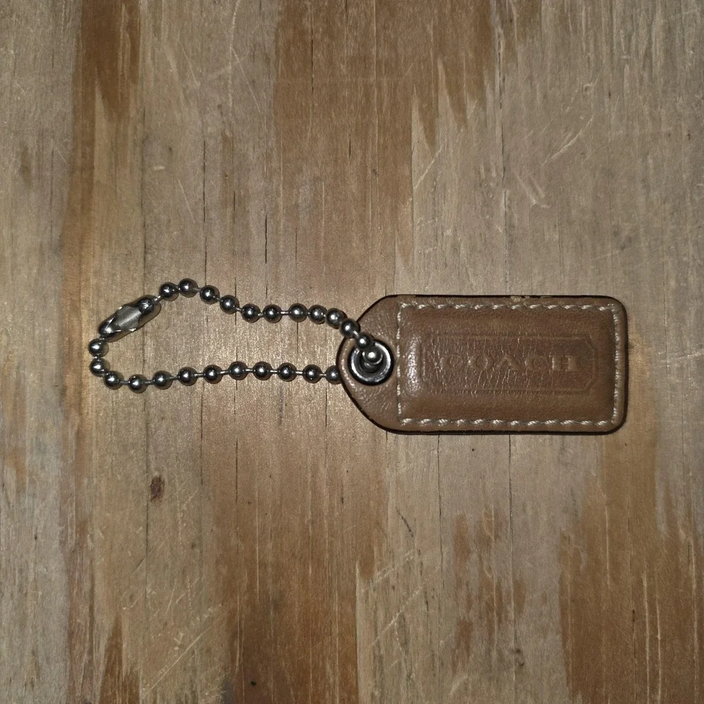 Coach leather silver