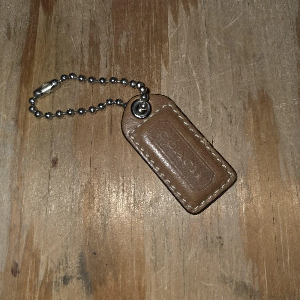 Coach leather silver
