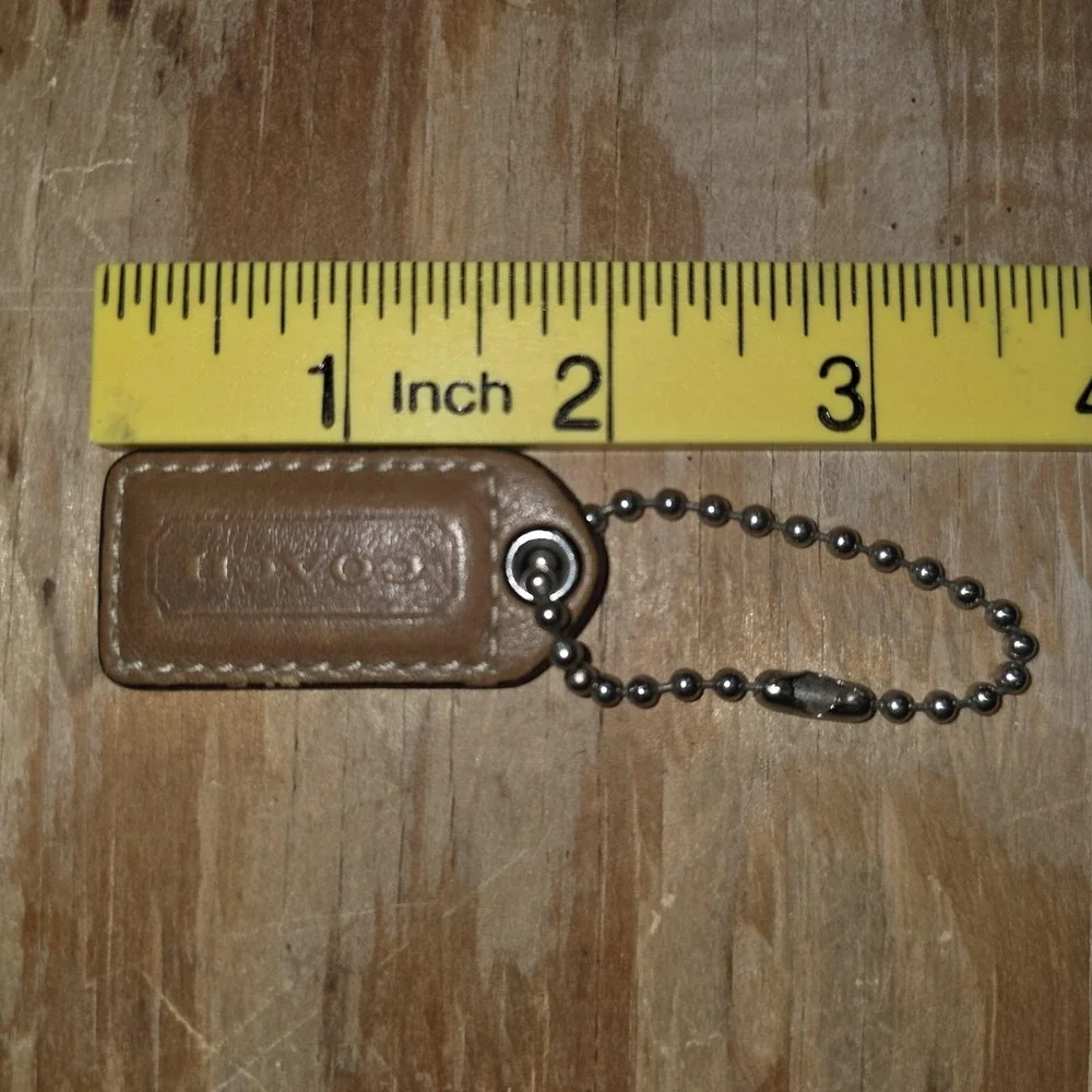 Coach leather silver