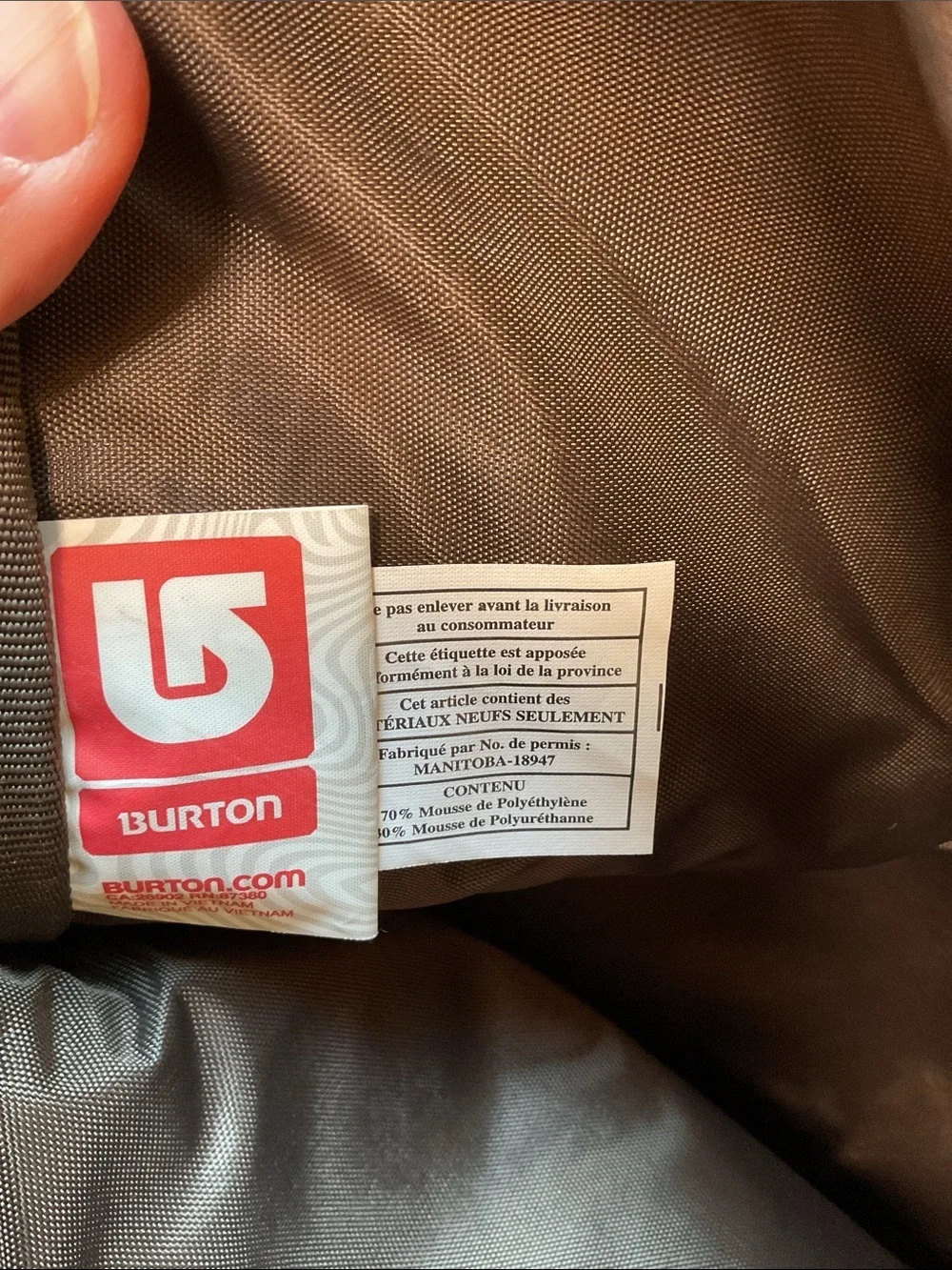 Burton brown laptop