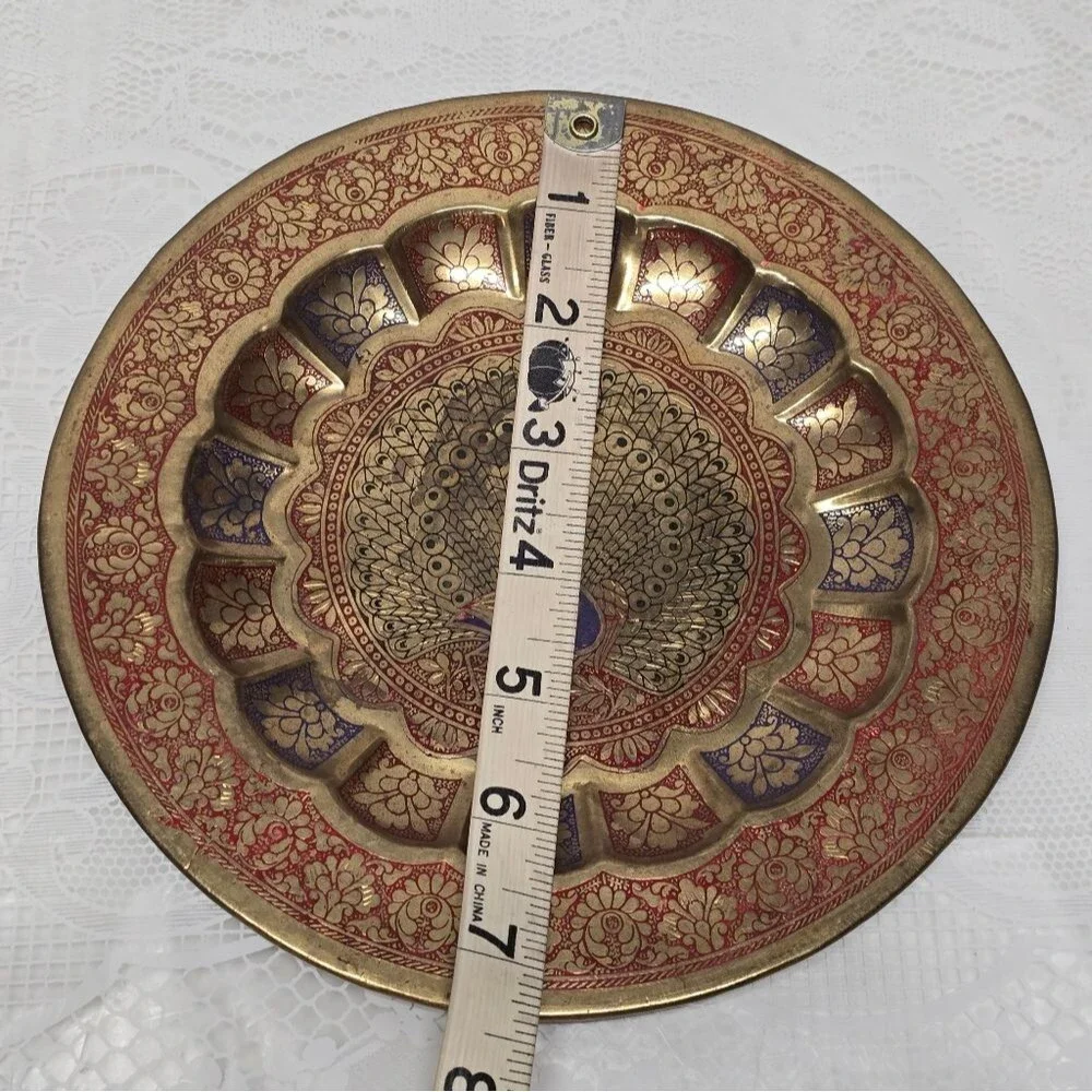 Vintage engraved peacock