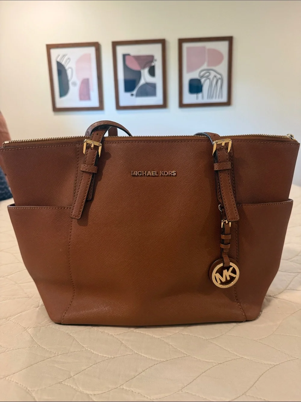 Michael Kors structured saffiano