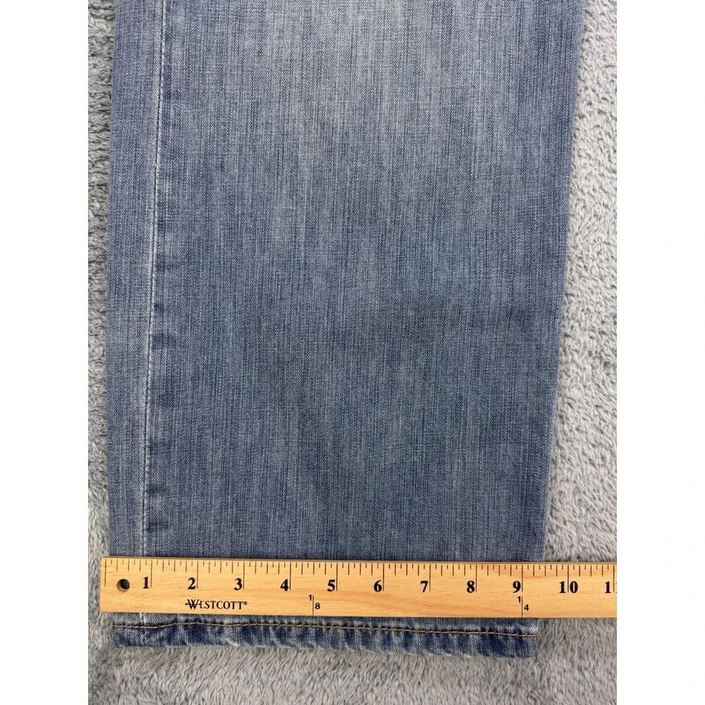 Levis 569 Jeans Men 38x30 Blue Loose‎ Baggy Straight Whisker Distress Denim