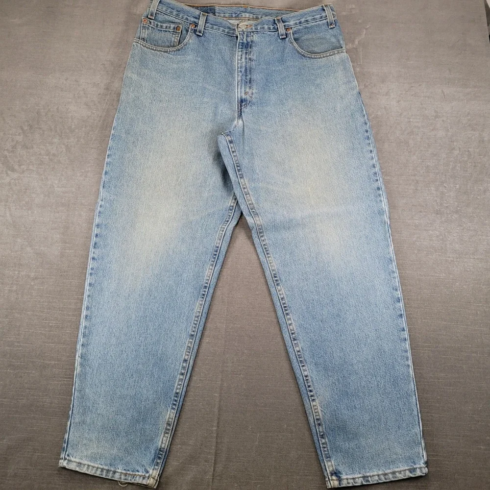 Levis 560 90's‎ Tapered Leg Jeans Mens Actual Sz 36x31 Light Wash Blue Vintage