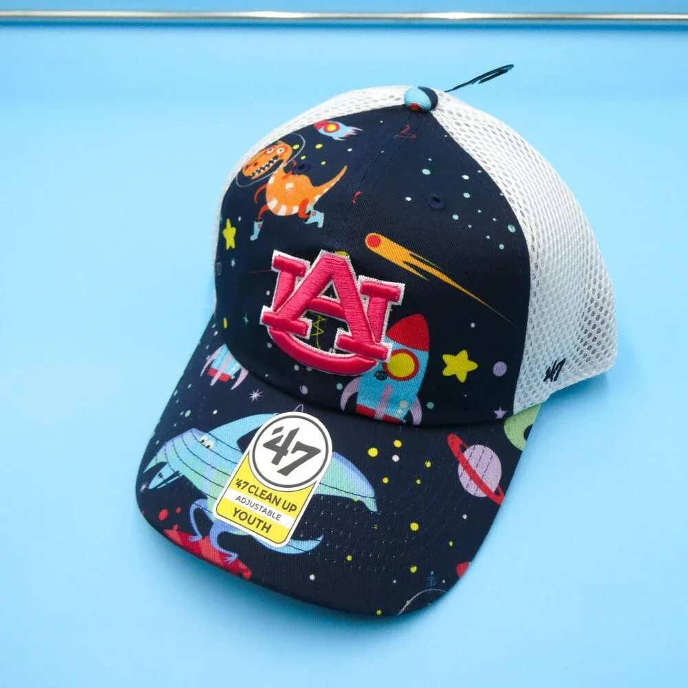 '47 Brand Auburn Tigers Youth Hat Boys Blue Snapback Trucker‎ Mesh College New