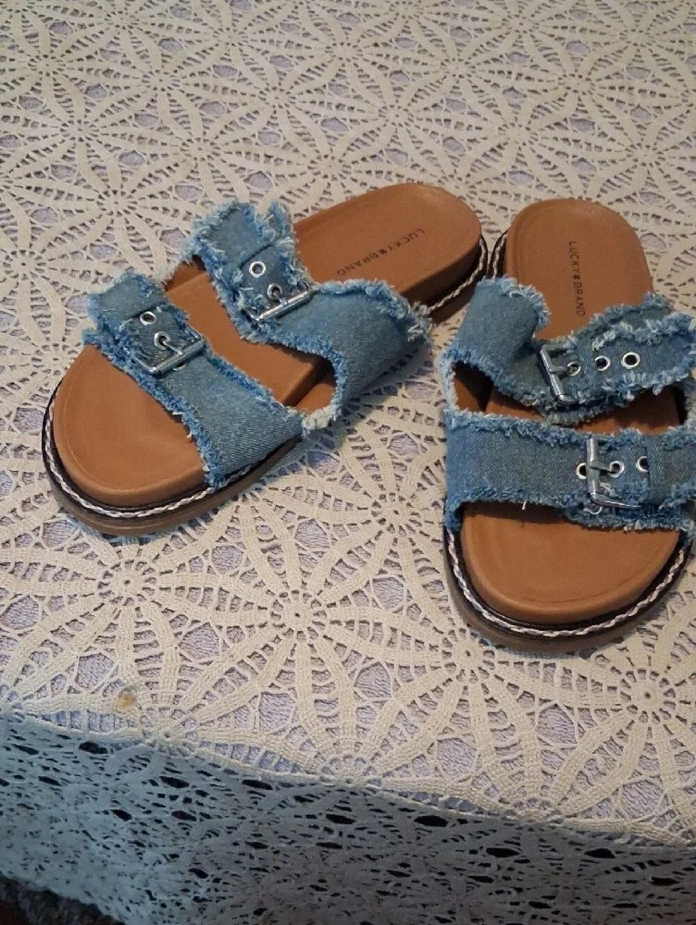 Lucky Brand frayed denim