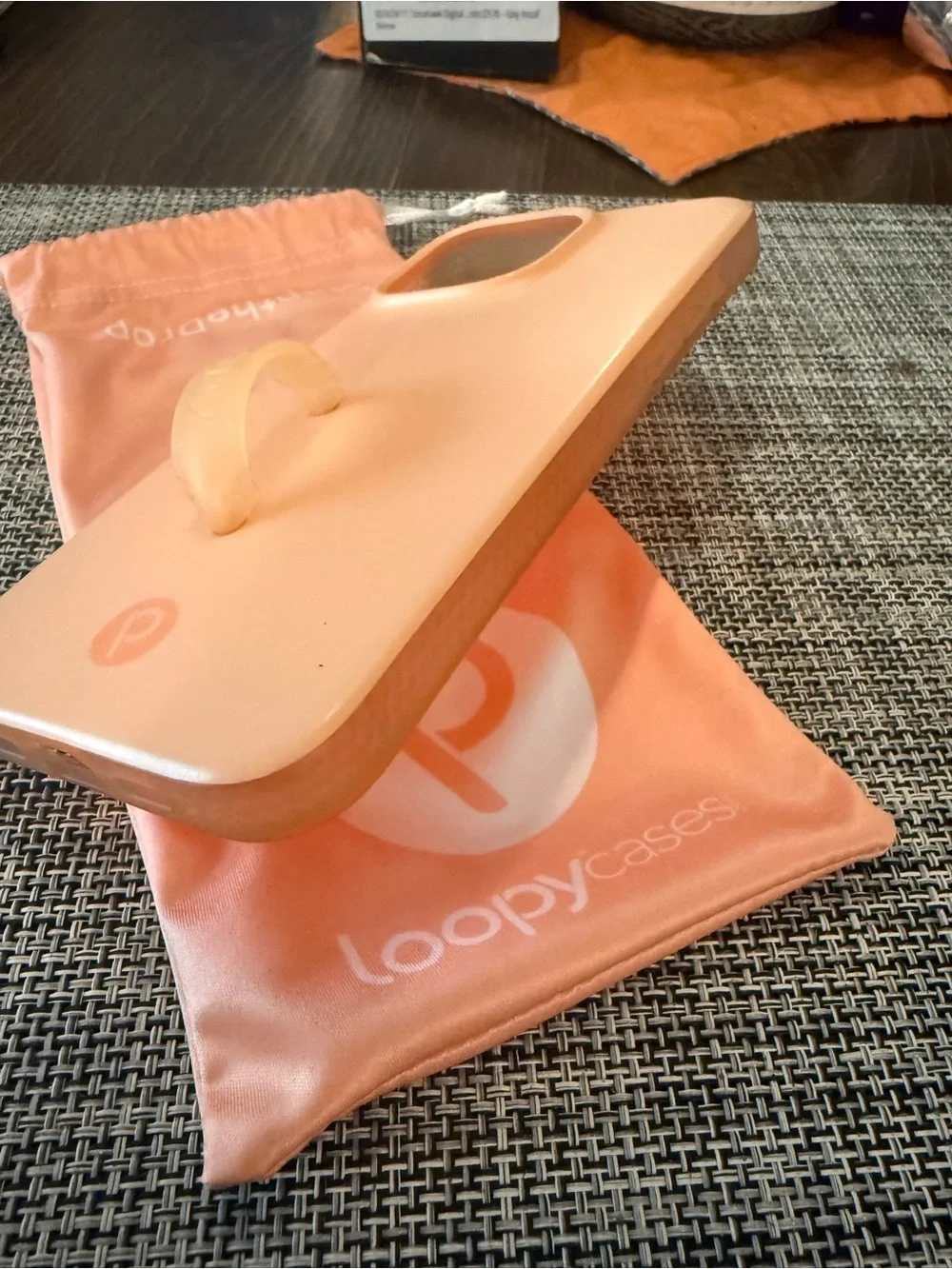 Loopy Case peach colored