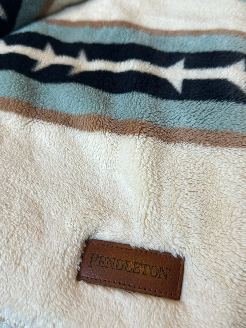 Pendleton Trail Ridge King Size Used Plush Fleece Blanket GUC