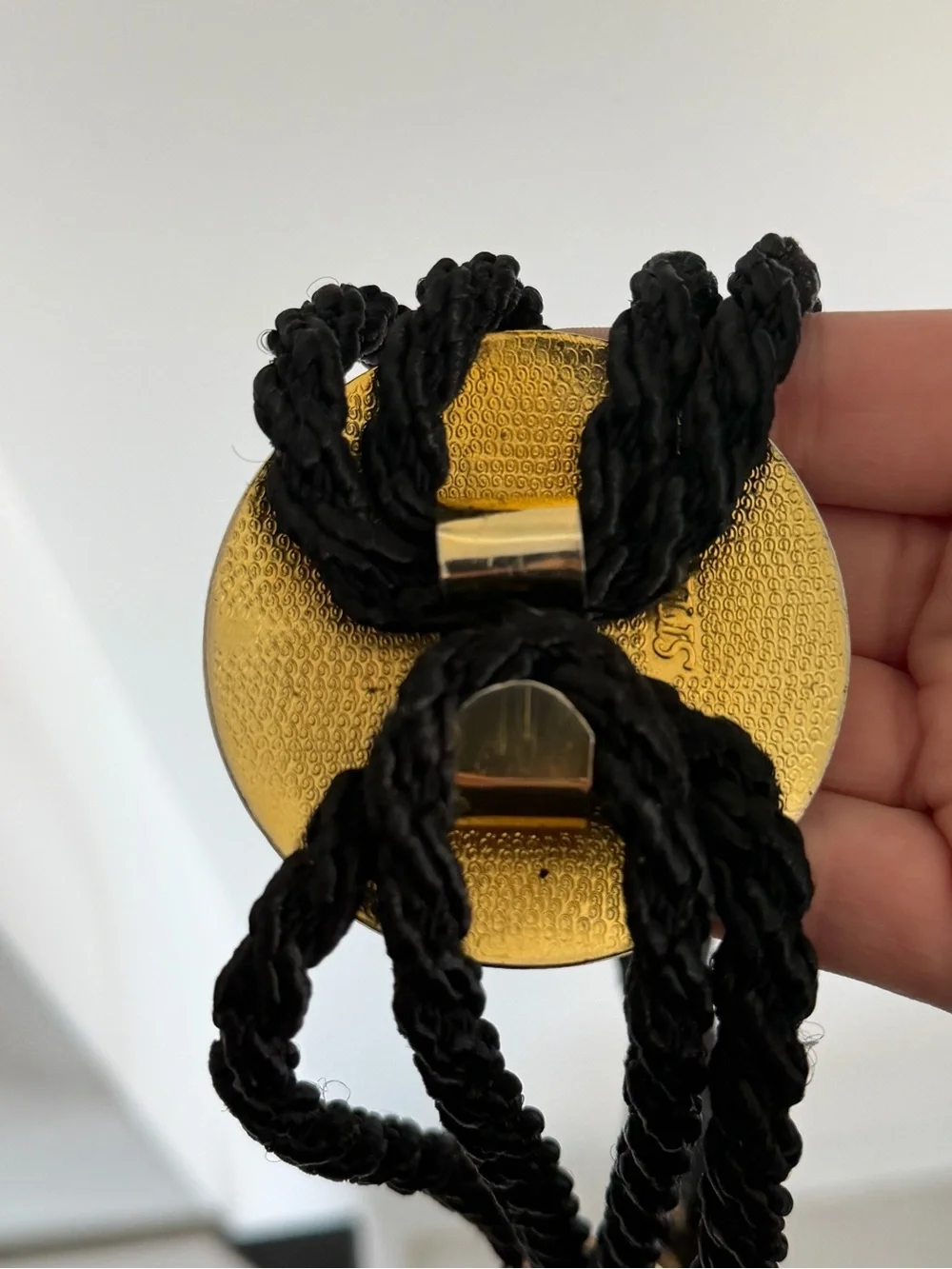 Vintage black braided