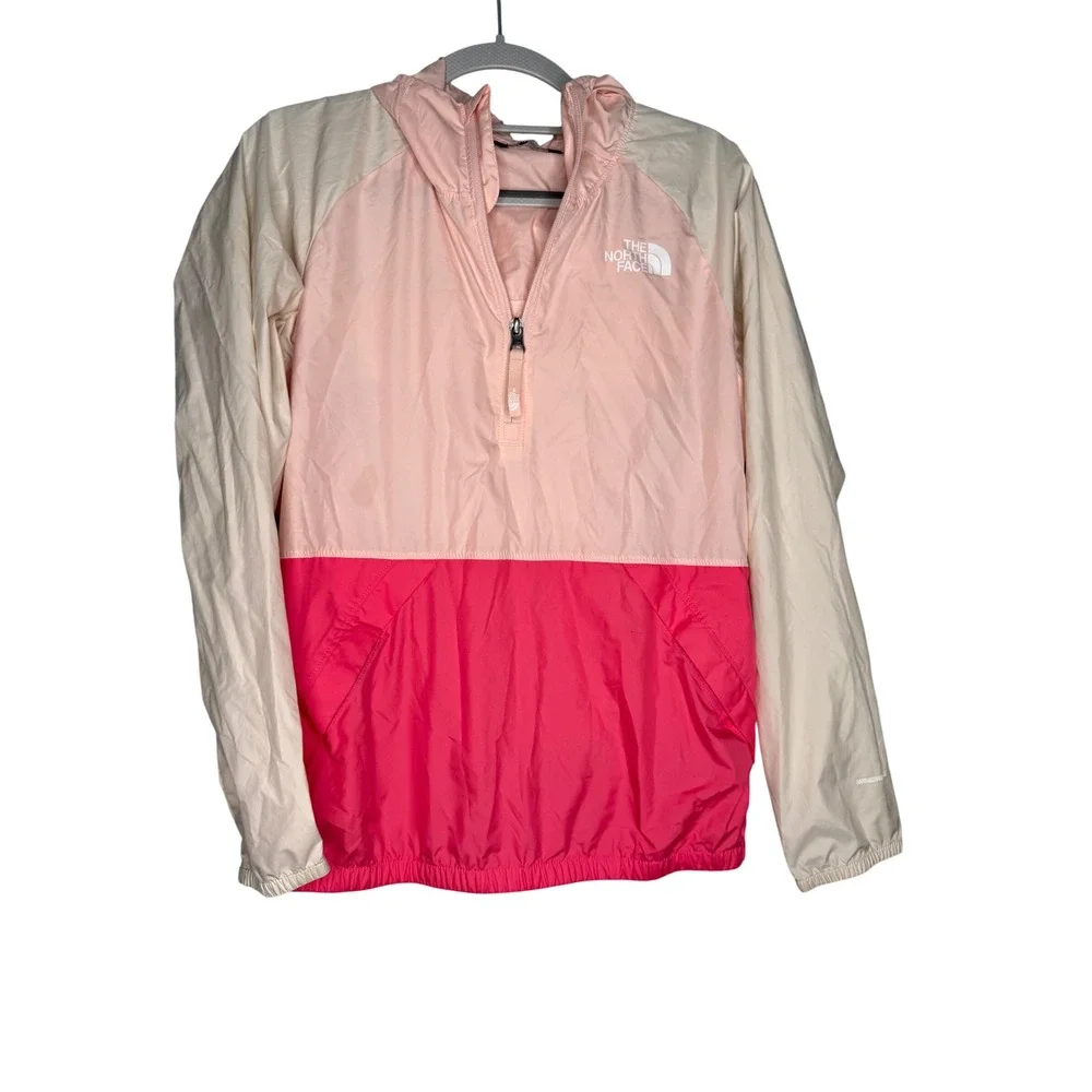 The‎ North Face packable windbreaker jacket youth in pink