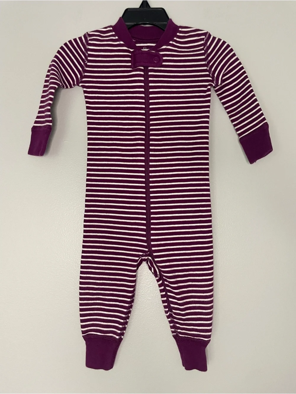 Hanna Andersson Striped Organic Cotton One Piece Sleeper
