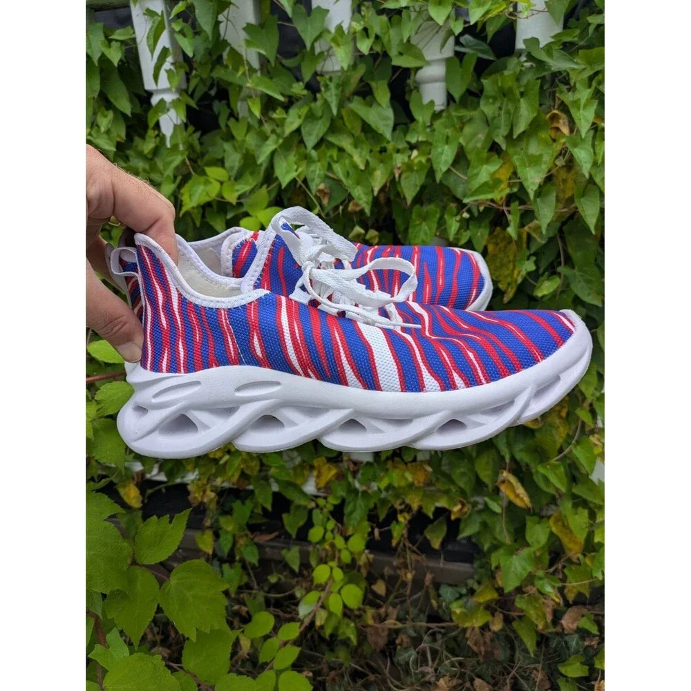 Buffalo Bills Zubaz print Sneakers, Eu size 41, mens 8-8.5 womens 9.5-10