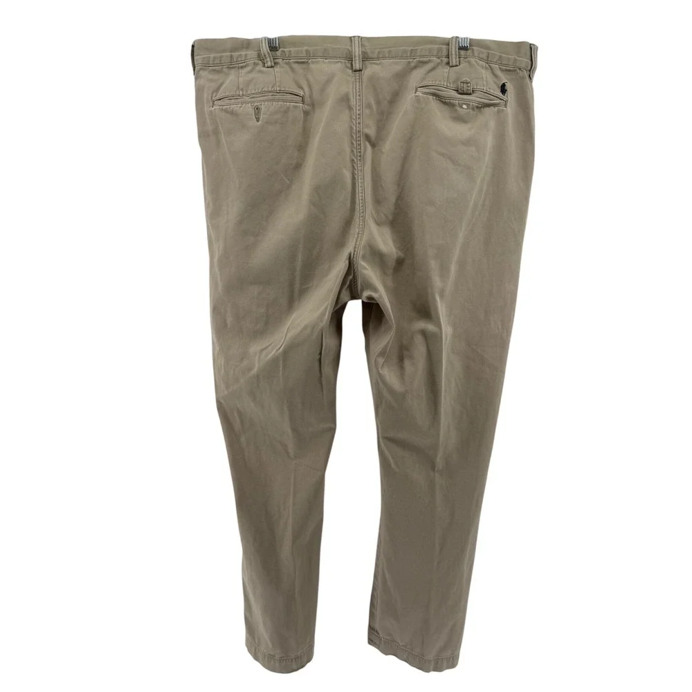 Polo Ralph Lauren The Polo‎ Chino Mens 42x32 Tan Khaki Cotton Straight Pants