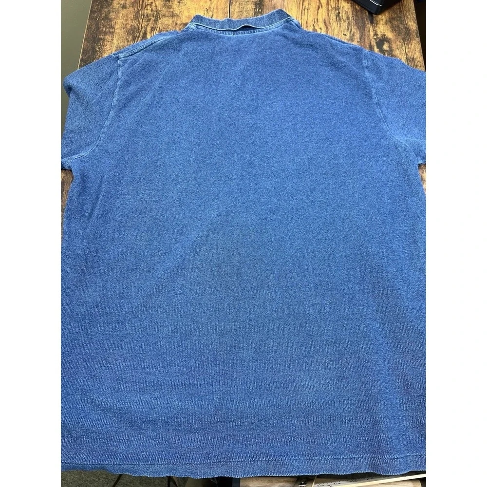 Polo Ralph Lauren Polo Shirt Mens‎ XXL Blue Short Sleeve Cotton Pique Pony Logo