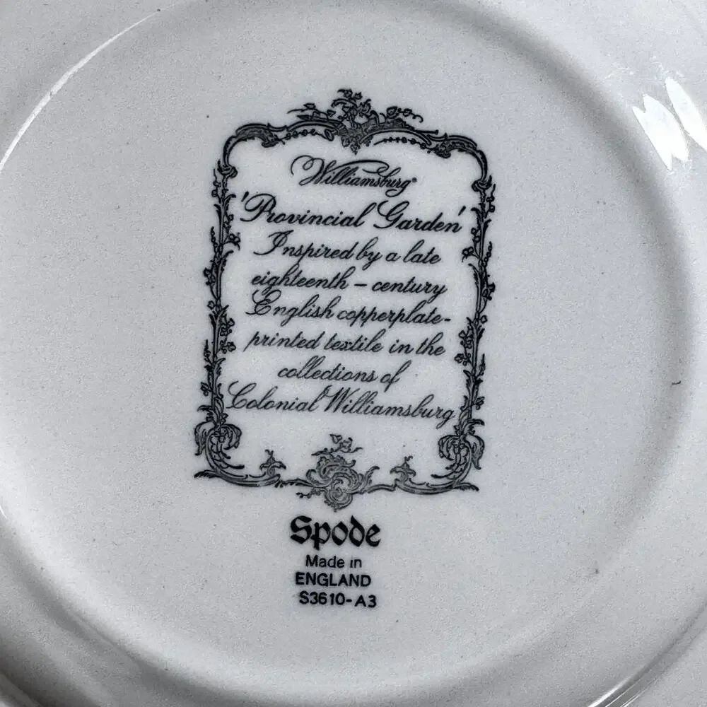 Spode vintage williamsburg