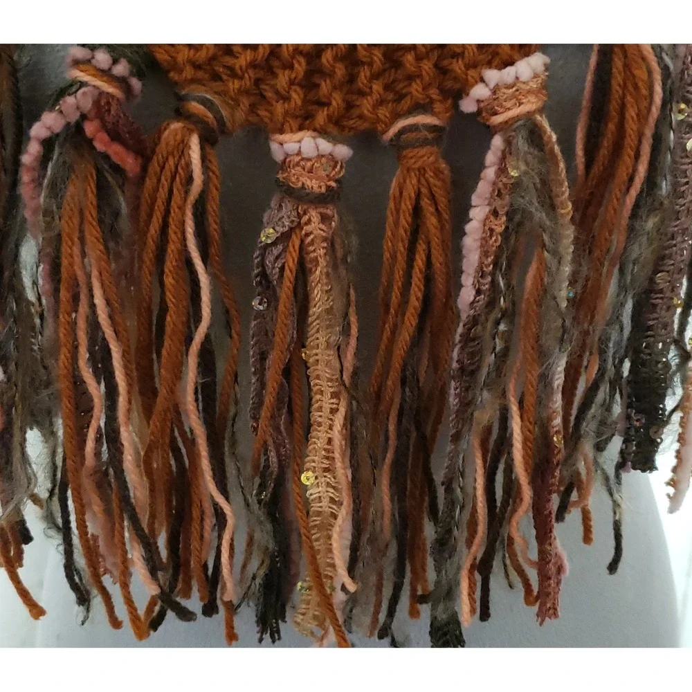 Graceful Garnet cowl scarf