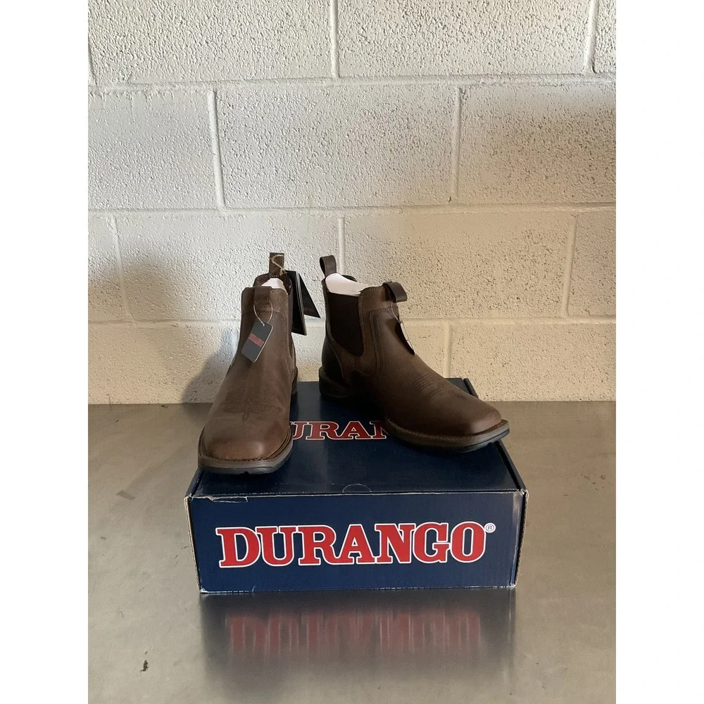 Durango Red Dirt Rebel Chelsea Boot Mens 10.5 Old Town Brown Tan New Other