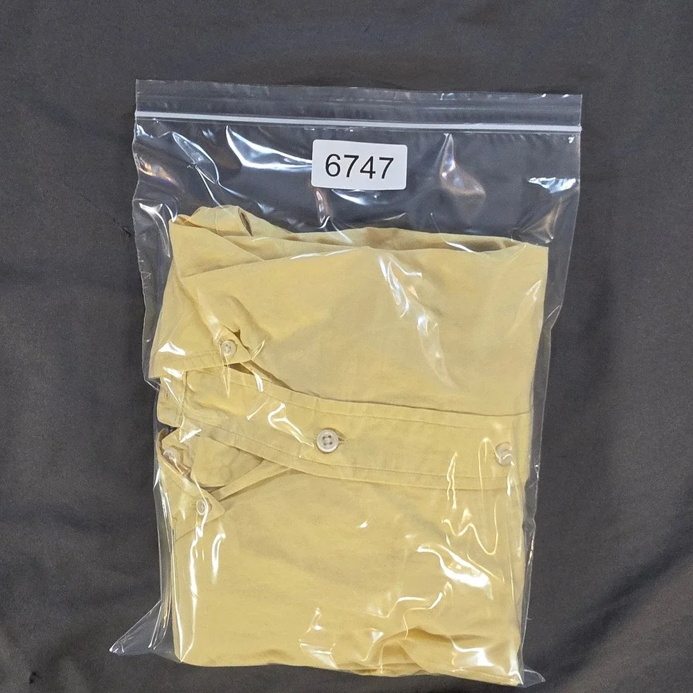 Polo Ralph Lauren Mens XL Classic Fit Yellow Button Down Shirt Long Sleeve Pony