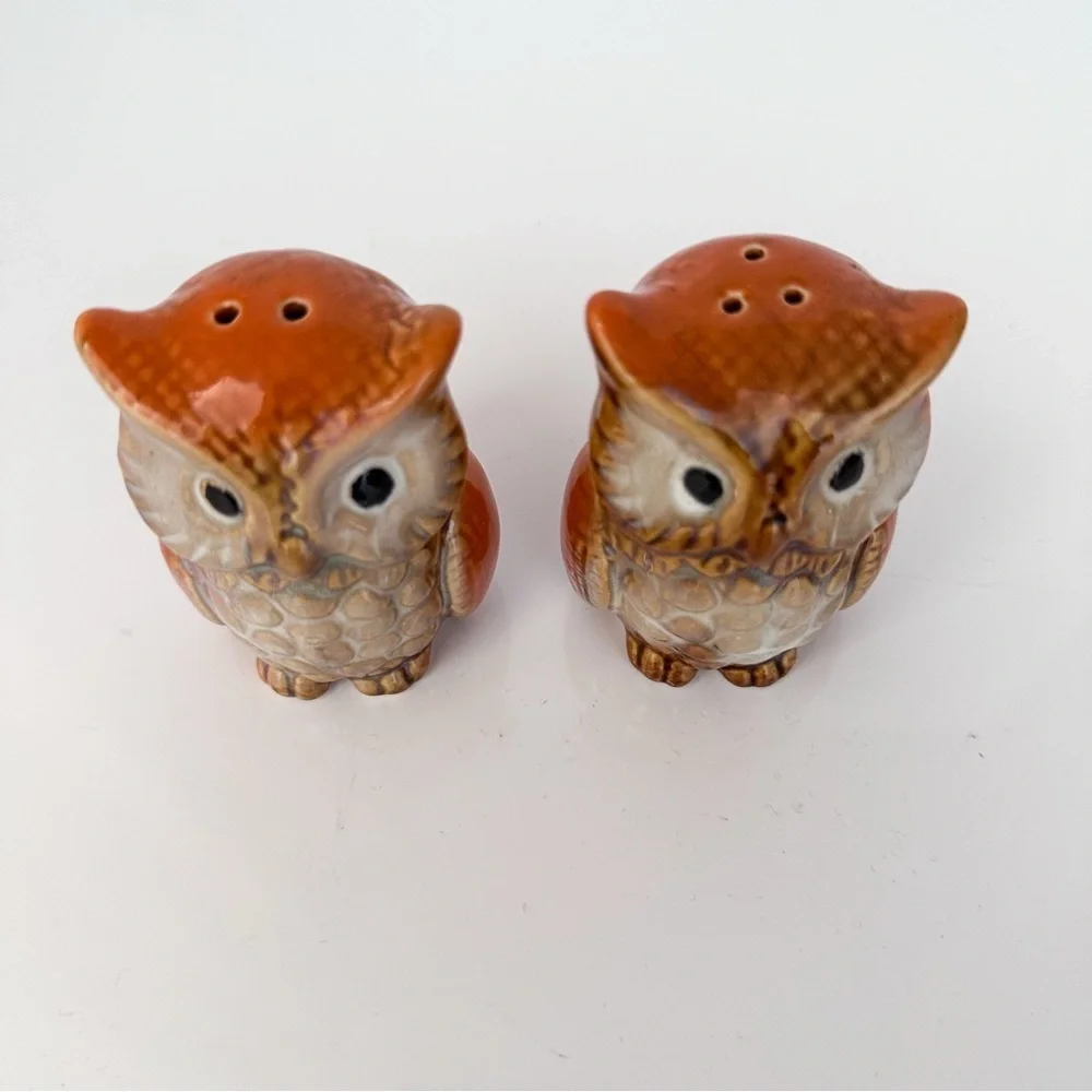 vintage owl salt