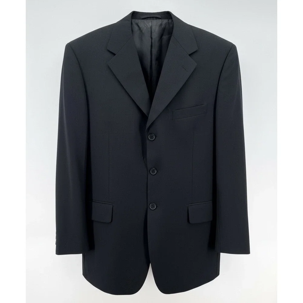 Vinci Black Blazer Designed In Italy Suit‎ Jacket Mens 42R