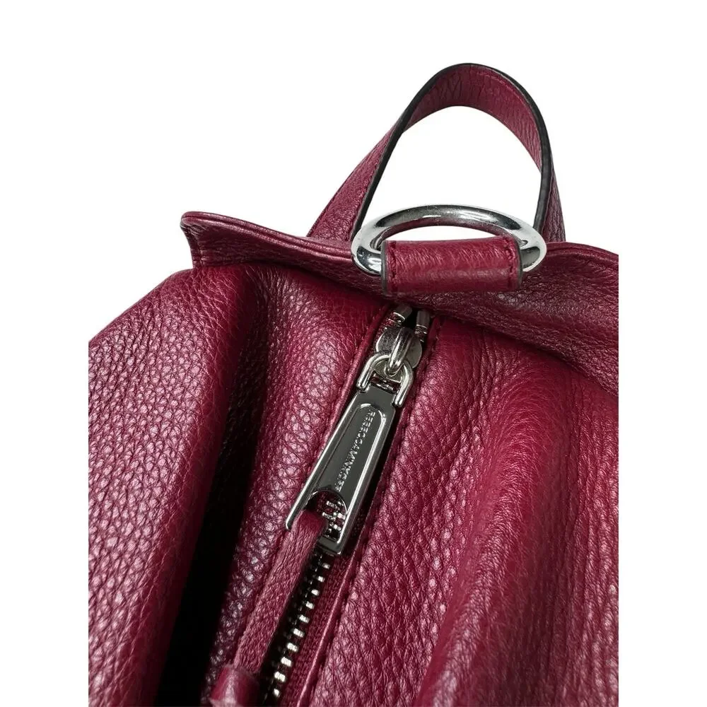 Rebecca Minkoff Julian Burgundy Leather Backpack