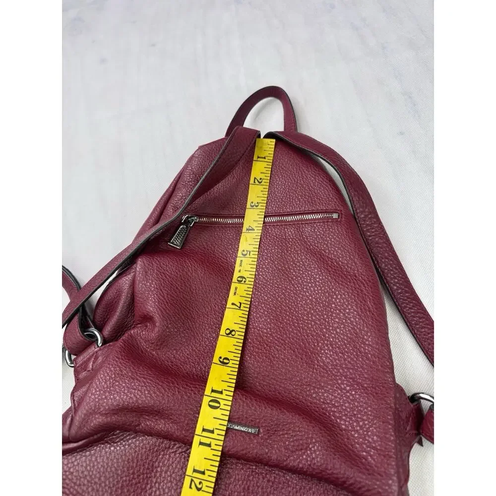 Rebecca Minkoff Julian Burgundy Leather Backpack
