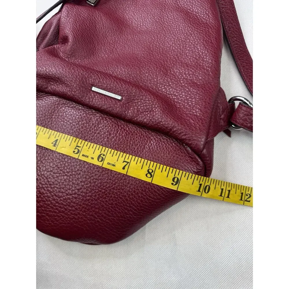 Rebecca Minkoff Julian Burgundy Leather Backpack