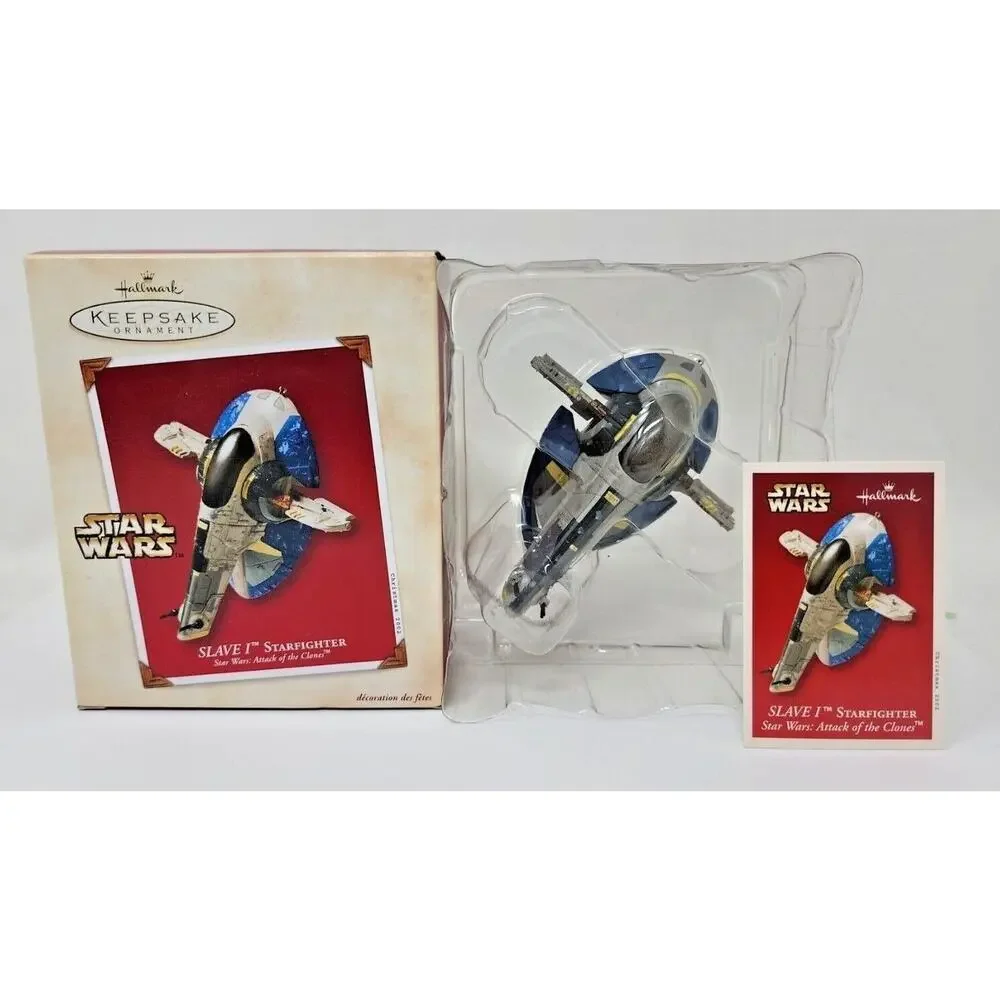 2002 Hallmark Keepsake Star Wars SLAVE 1 Starfighter‎ Boba Fett Ship NIB U15