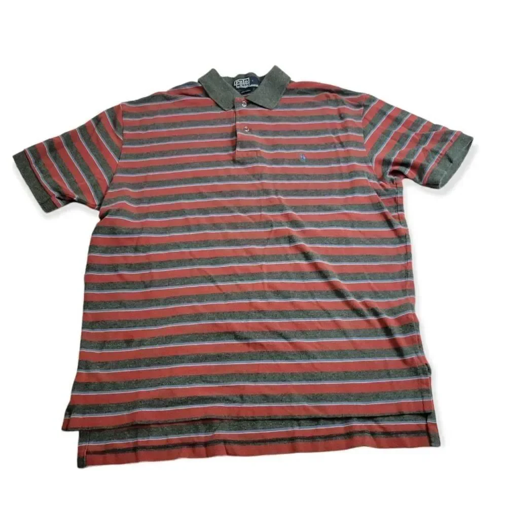 Polo by Ralph Lauren stripped polo shirt L
