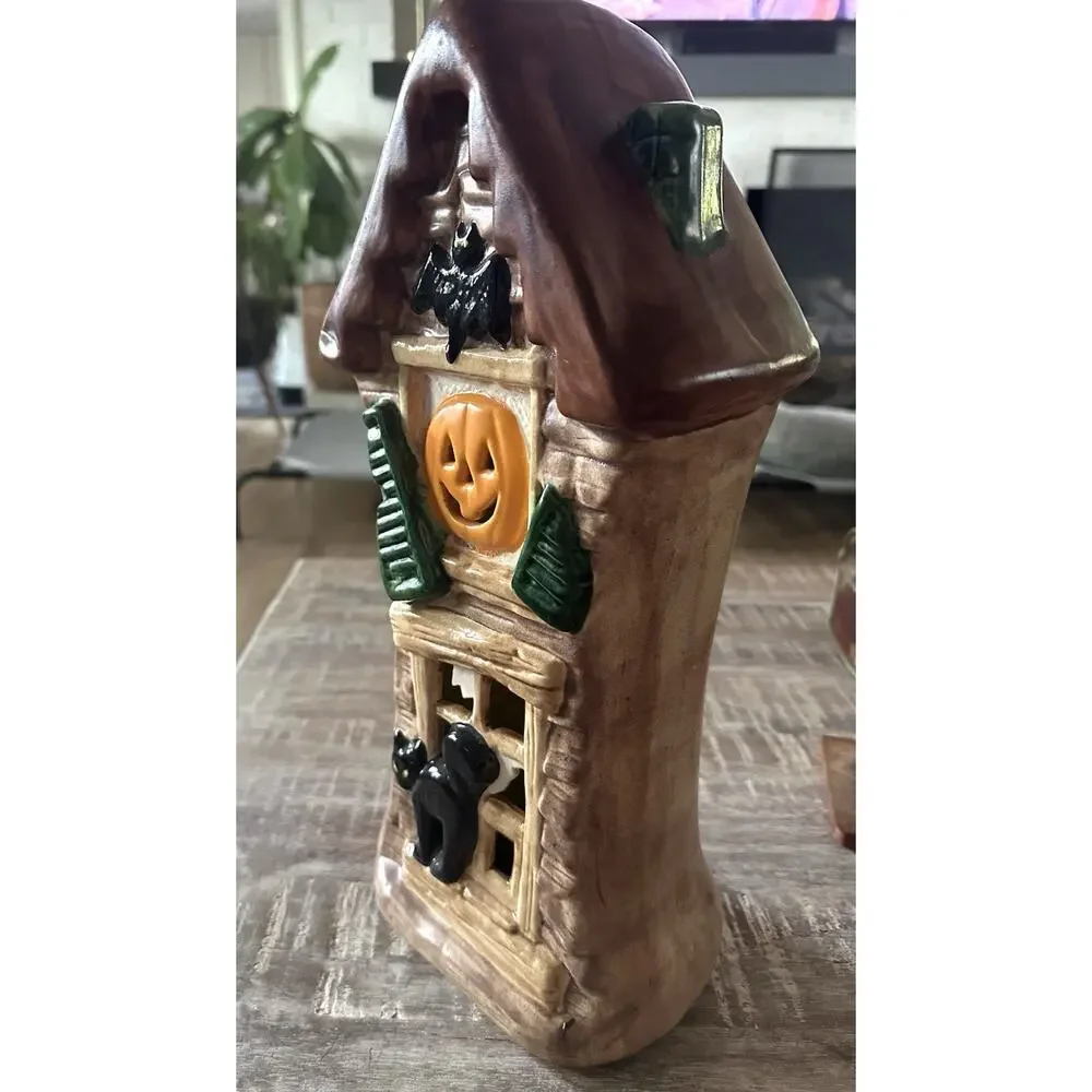 Yozie Ceramic Haunted House LIGHTS UP Vintage Mold yozie mold