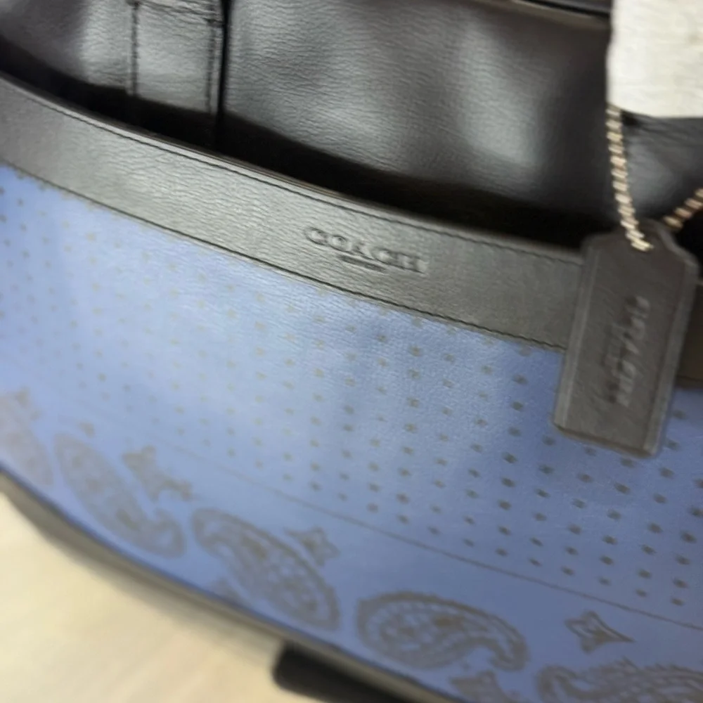 Coach briefcase blue