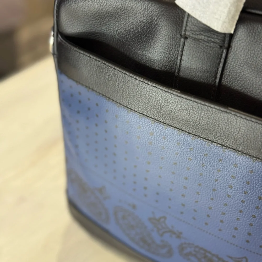 Coach briefcase blue