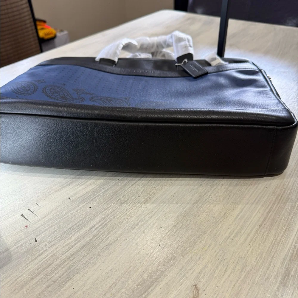 Coach briefcase blue