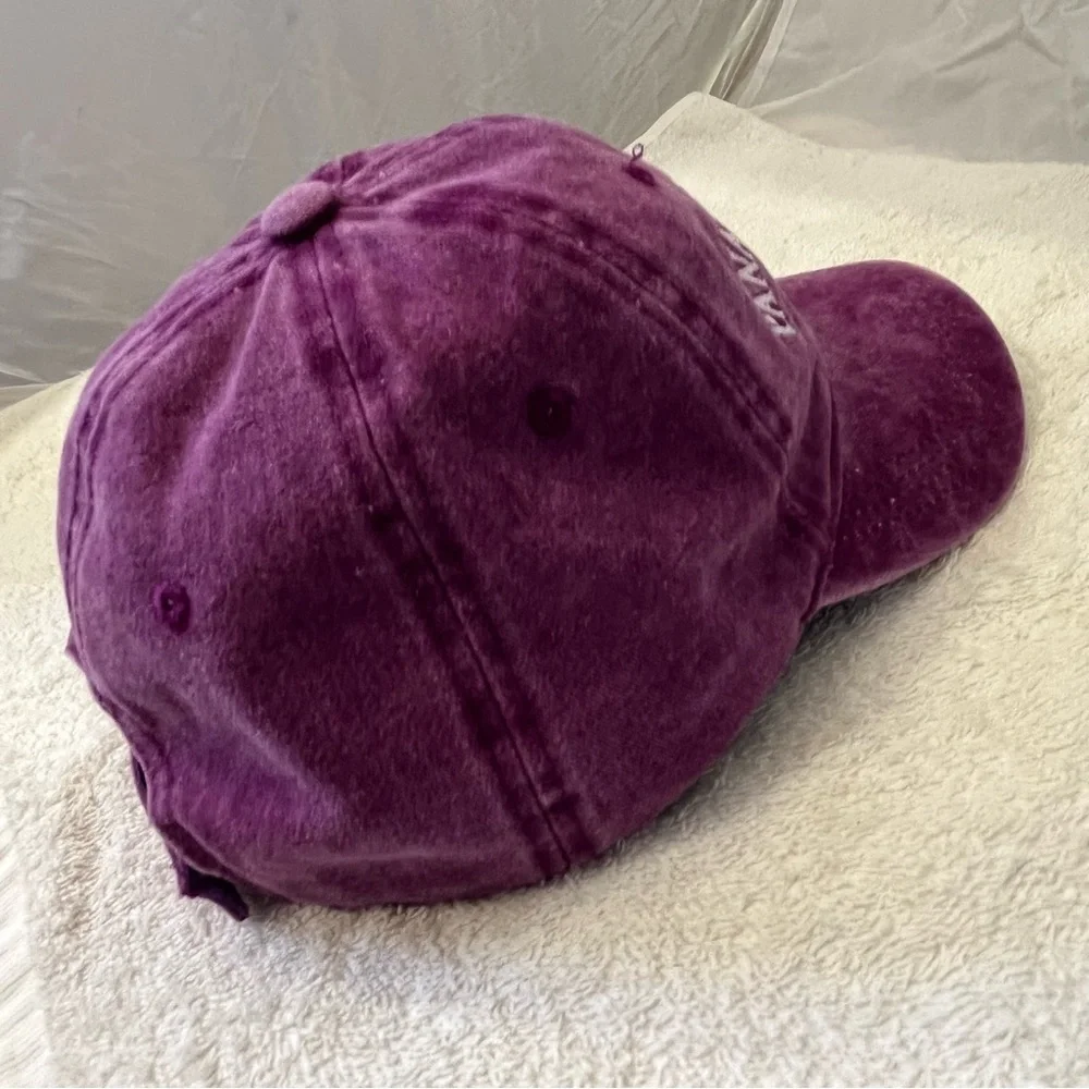 Panama City Purple Adjustable Beach Cap