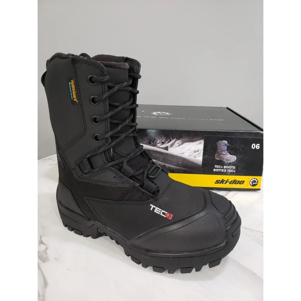 TEC+ Boots Men's Size 5 Black Waterproof Primaloft BRP‎ Snow Winter Ski-Doo NWT