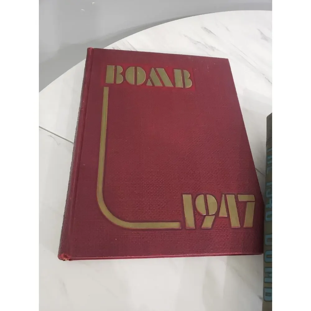1947 - 1948 - 1949 - lot The Bomb Yearbook Iowa State College WWII Era Year Book