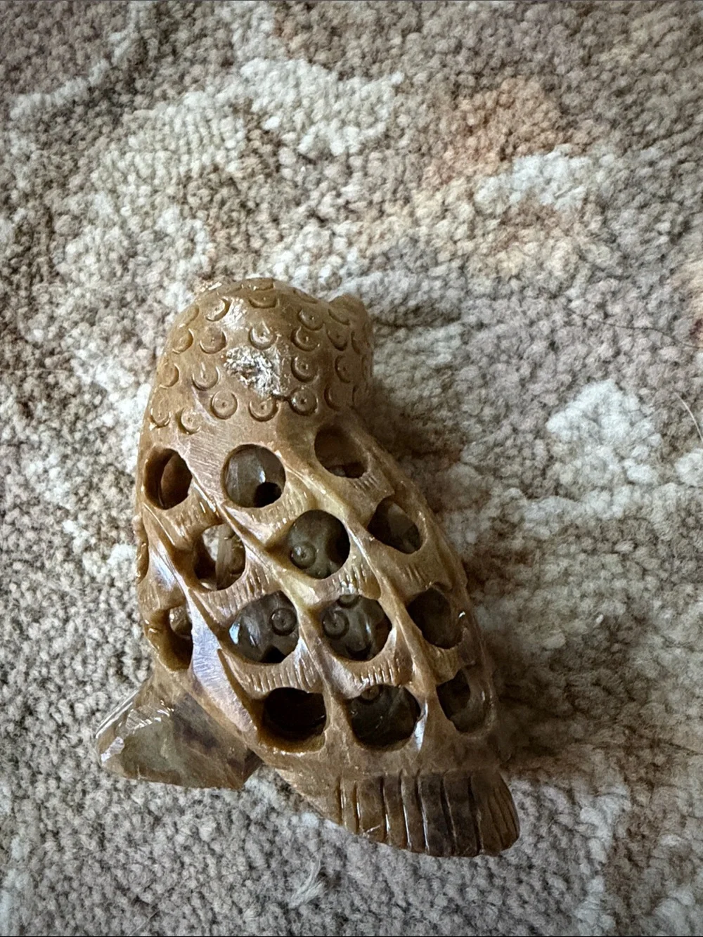 Vintage hand owl inside