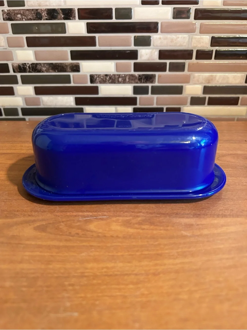 Vintage Tupperware Blue Butter Dish - Home Kitchen