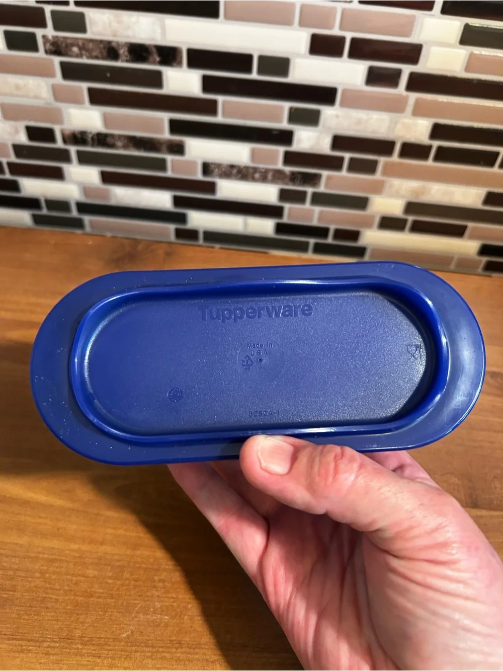 Vintage Tupperware Blue Butter Dish - Home Kitchen