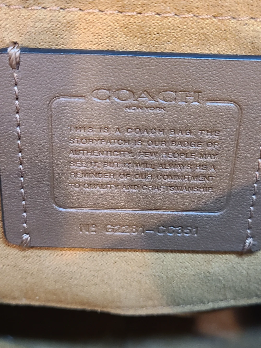 Coach klare crossbody